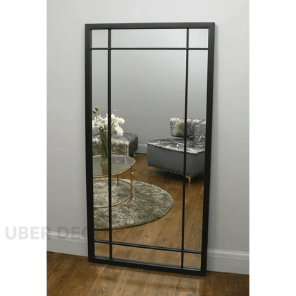SparkFrame- Rectangle Shaped Full Length Metal Framed Large Size Mirror for Bedroom, Living Room, Foyer, Boutique or Clothing Store