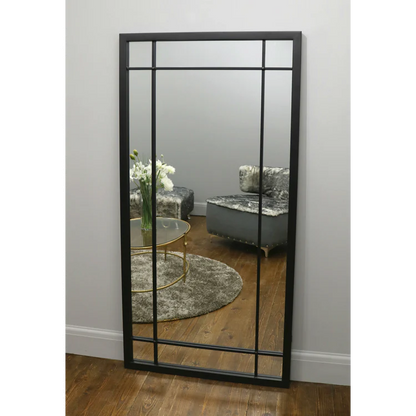 SparkFrame- Rectangle Shaped Full Length Metal Framed Large Size Mirror for Bedroom, Living Room, Foyer, Boutique or Clothing Store