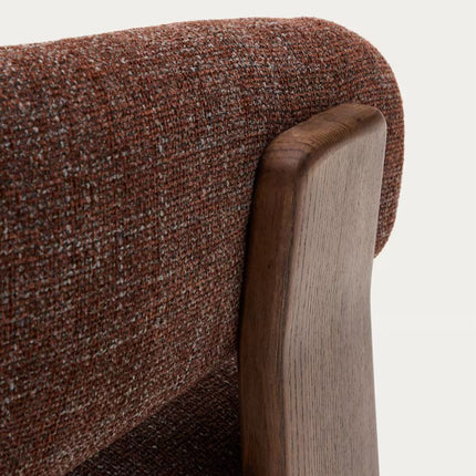 Tranquil Arc Living Room Chair Mid Century Modern American Inspired Solid Wood Frame Fixed Base Contemporary Chair Lounge and Bedroom