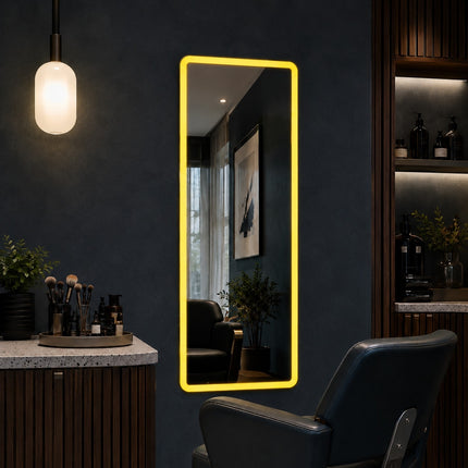 Radiance Frameless Led Mirror- Rectangle Shape LED Full Length Mirror with 3 Colour Changing Mode
