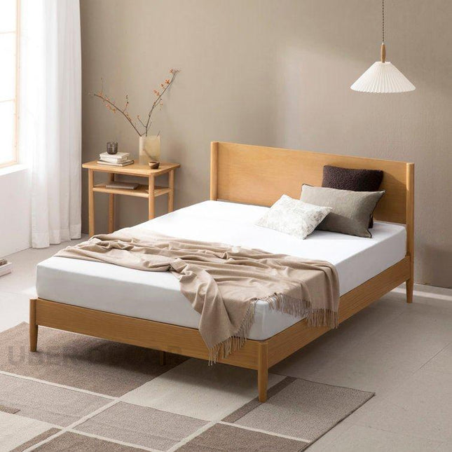 BirchAura Sleek Platform Customisable Bed for Minimalist Bedrooms - Uber Decor