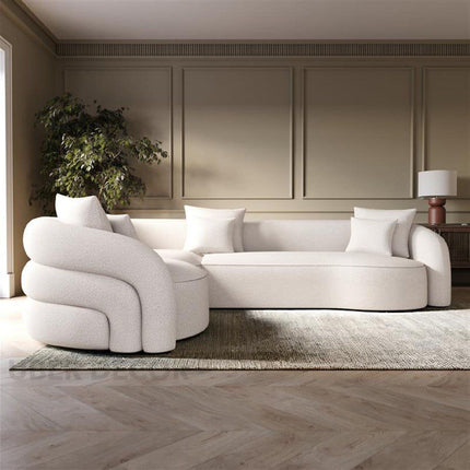 Lubeck Sculptural Sectional Sofa with Organic Silhouette Customisable Luxury Corner Couch for Elegant Contemporary Interiors