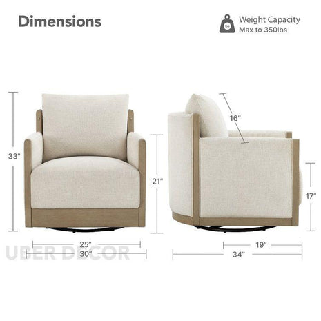 Zenwood Accent Chair – Japandi Minimalist Chair | Customizable Design for Living Room or Bedroom - Uber Decor
