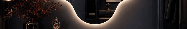 Tulip LED Vanity Mirror with Four Petal Design Frameless Front or Back Lit Wall Decor for Modern Interiors