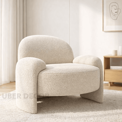 Verdora Lounge Chair Playful Contemporary Accent Statement Seating for Modern Living Room Bedroom and Lounge Interiors