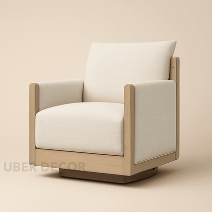 Zenwood Accent Chair – Japandi Minimalist Chair | Customizable Design for Living Room or Bedroom