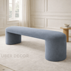 Smoky Blue Suede Velvet