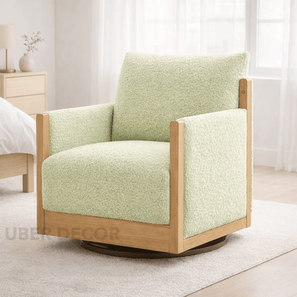 Zenwood Accent Chair – Japandi Minimalist Chair Customizable Design for Living Room or Bedroom