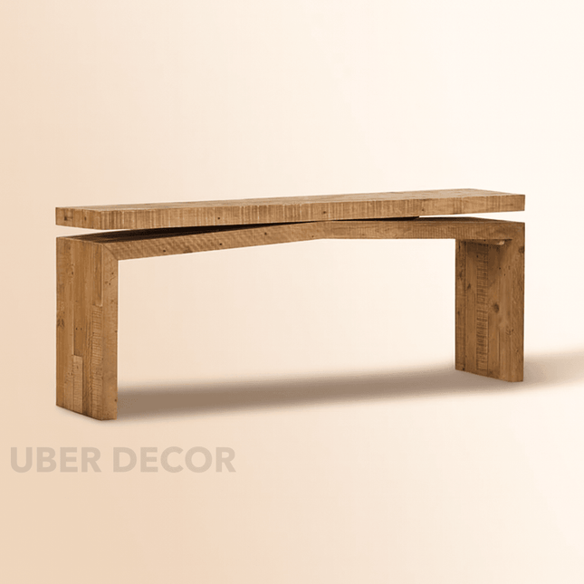 Dorina Mid Century Modern European Architectural Console Table Living Room Hallway and Entryway Accent Furniture