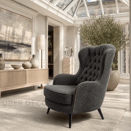 Tovin Tufted Wingback Accent Chair – Modern Classic for Bedroom