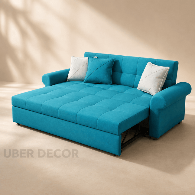 Mersin Tufted Lounge-to-Bed Sofa – Pull-Out Convertible Sleeper