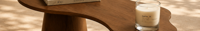 Vistula Mid Century Modern Japandi Coffee Table Scandinavian Freeform Center Table with Cylindrical Legs Custom Made for Living Room