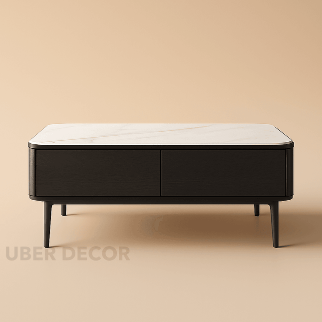 Vetra Slim – Aesthetic TV Unit, Coffee Table Nordic Inspired Minimal Drawer Design