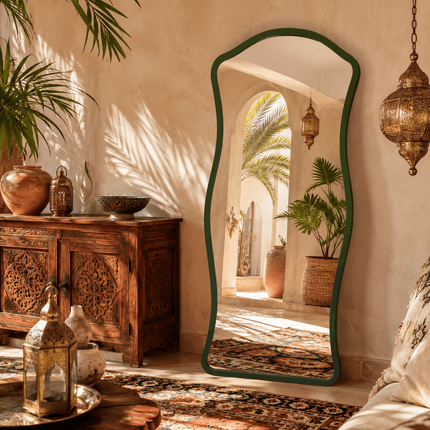 Zahara Sculptural Full Length Mirror – Contemporary Statement Moroccan Mirror