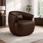 Chocolate Brown Leatherette