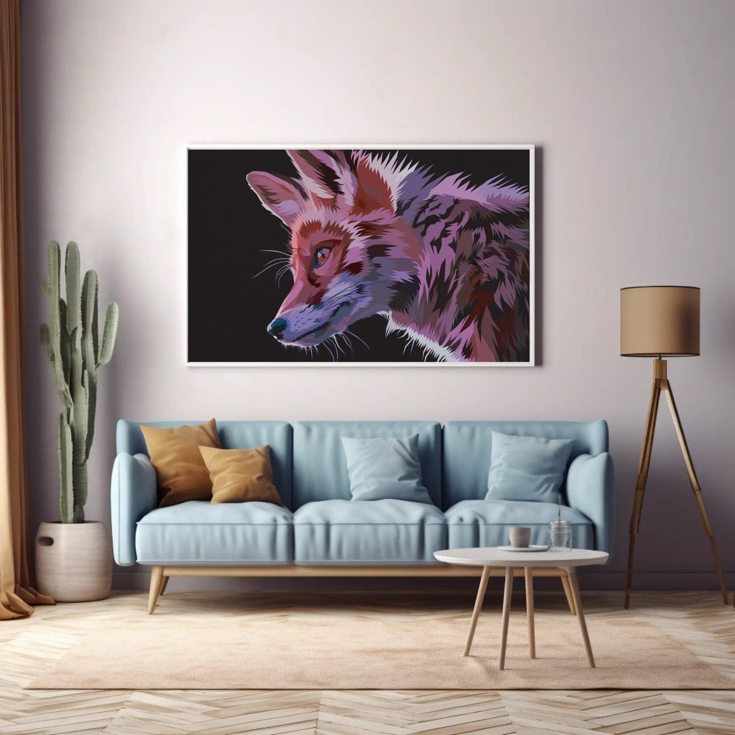 Abstract Dog Print Animal Wall Art - Uber Decor