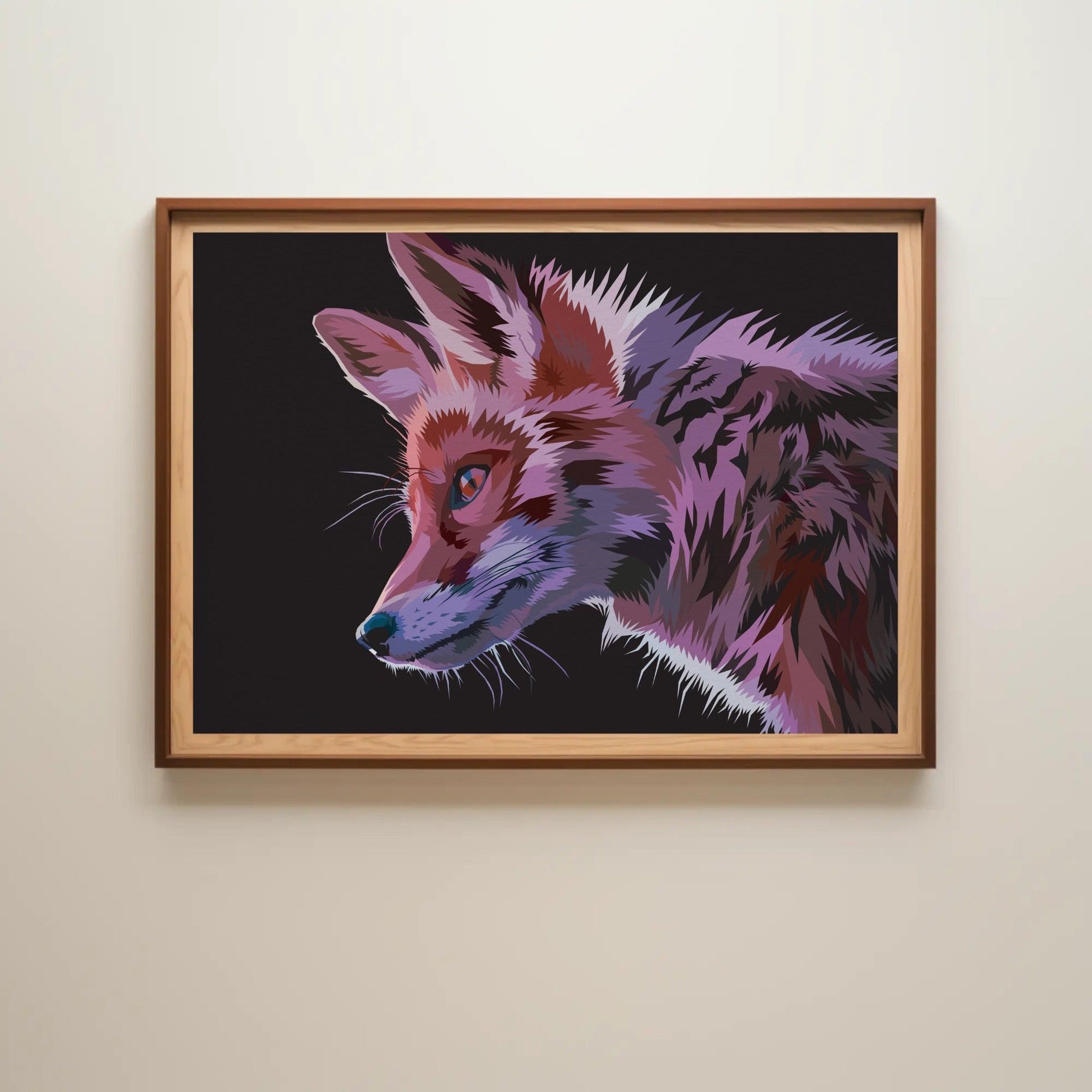 Abstract Dog Print Animal Wall Art - Uber Decor