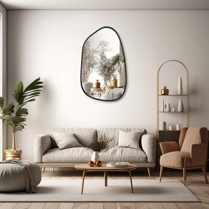 Abstract Wall Mirror – Unique and Stylish Design - Uber Decor