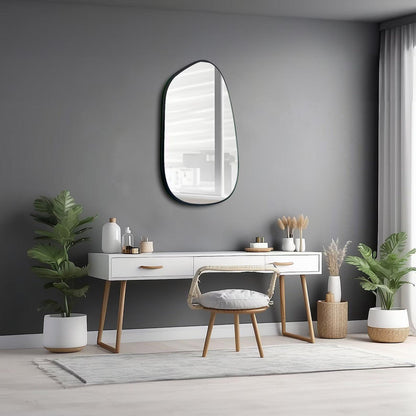 Abstract Wall Mirror – Unique and Stylish Design - Uber Decor