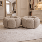 2 / Light Taupe Fuzzy Boucle