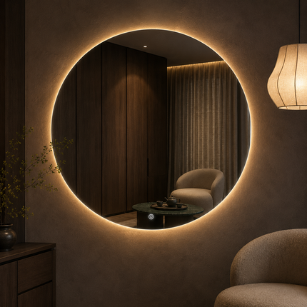 Radiantix front-lit or backlit Led mirror- 3-colour touch button frameless bathroom vanity mirror