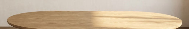 Sittang sculptural solid wood coffee table inspired by contemporary Scandinavian design for family room and lounge spaces