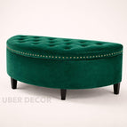 Deep Emerald Suede Velvet