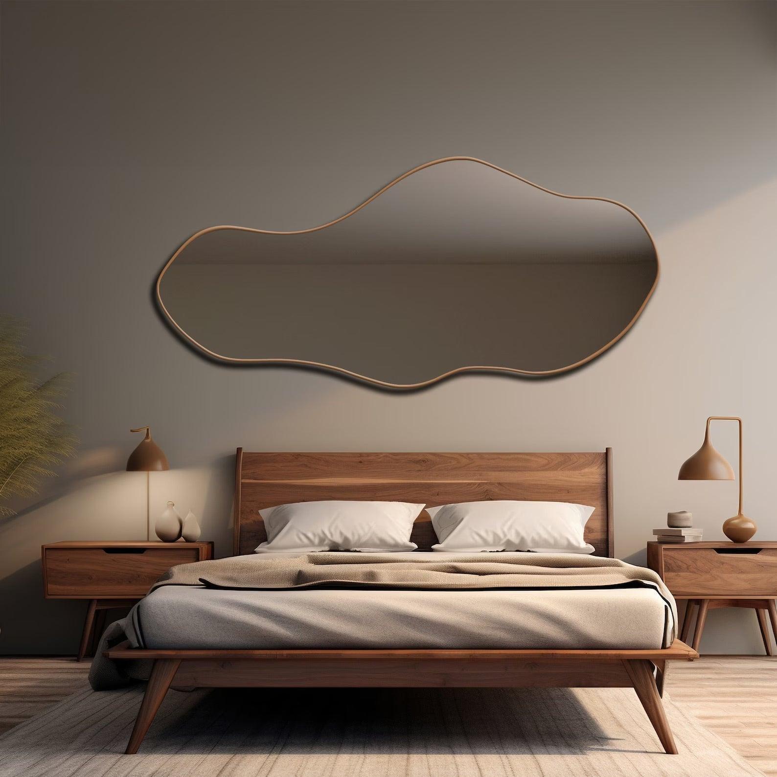 Asymmetric Cloud Shaped Decorative Blob Mirror - Uber Decor