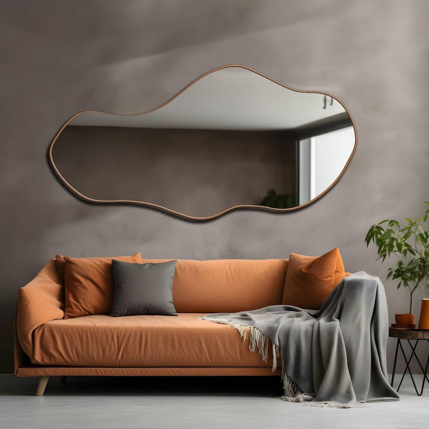 Asymmetric Cloud Shaped Decorative Blob Mirror - Uber Decor