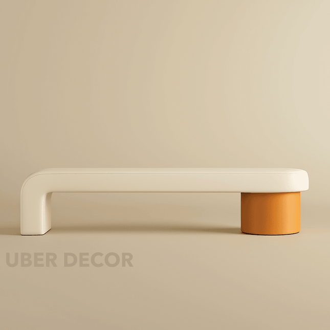 ItaliaLuxe Sebastian Bed Stool | Elegant Ottoman Bench for Shoe Changing & Dressing Room | High-End Sofa Stool & Bed End Seat