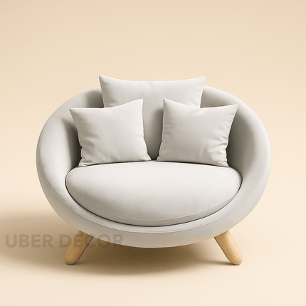 Anviya Luxe Accent Chair – Minimal Nordic Plushy Chair for any Room