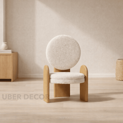 Orbit Rest Accent Armchair Postmodern European Inspired Fixed Base Statement Chairs Living Room and Lounge Room