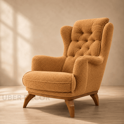 Riven Tufted Wingback Accent Chair – Modern Classic for Lounge