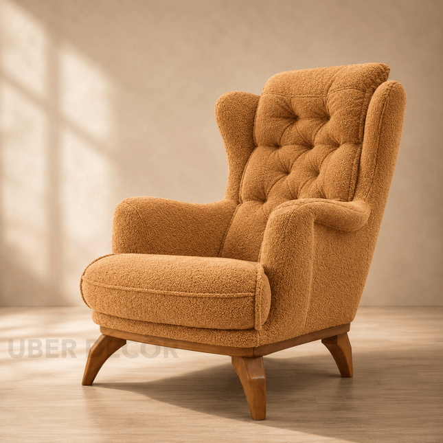 Riven Tufted Wingback Accent Chair – Modern Classic for Lounge