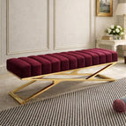Wine Burgundy Suede Velvet