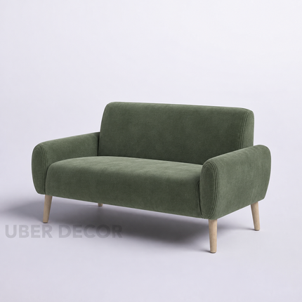 Viona 57" Loveseat- Mid Century Modern Upholstered 2 Seater Sofa for Living Room, Hotel or Bedroom