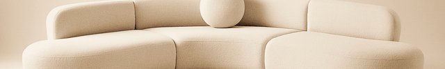 Canterbury Curved Sectional Sofa Couch Japandi Wabi Sabi Style Modern Luxury Furniture for Living Room