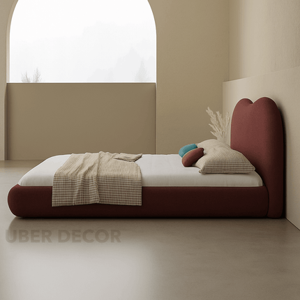 Drowse Curve Minimal Bed – Wabi-Sabi Modern Bedroom Essential