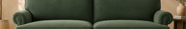 Santorini 71" 3 Seater Fabric Sofa with Scrolled Armrest for Living Room, Bedroom or Lounges