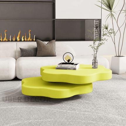 Cedar Elan French Designer Folding Rotating End Table Luxury Modern Side Table for Living Rooms and Apartments