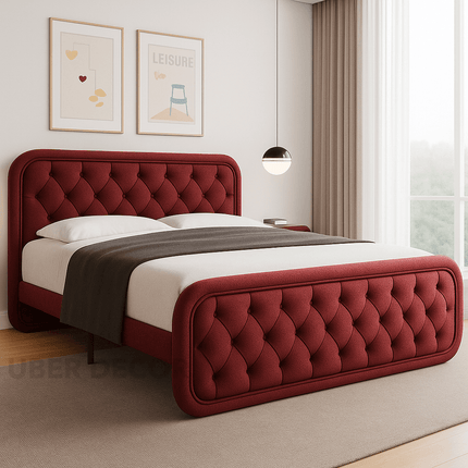 Nightfall Embrace Contemporary Tufted Luxury Bed – Modern Bedroom Icon