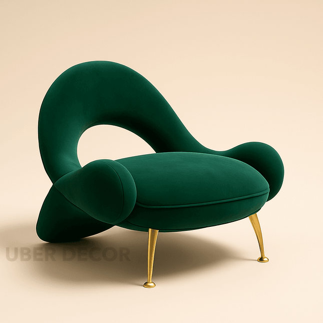 Amaera Luxe Accent Chair – Modern Luxury Unique Chair for Bedroom or Living Room