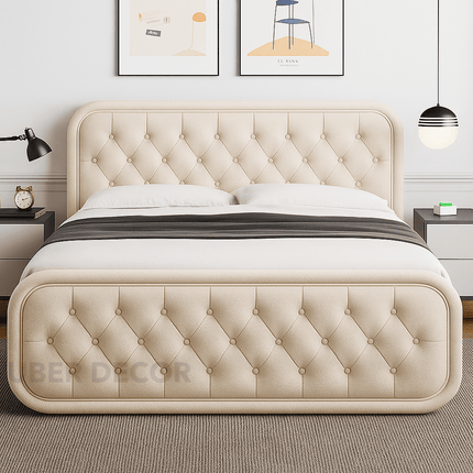 Nightfall Embrace Contemporary Tufted Luxury Bed – Modern Bedroom Icon
