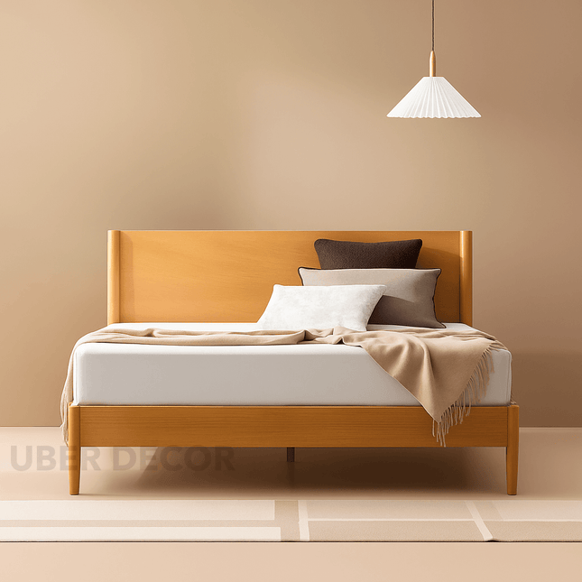 BirchAura Sleek Platform Customisable Bed for Minimalist Bedrooms