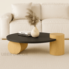 Black with Natural Oak Accent