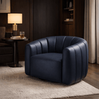 Midnight Blue Leatherette