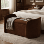 Cocoa Brown Suede Velvet