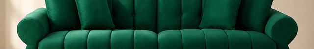 Berlin 89" Sofa- 3 Seater Oversized Minimalist Loveseat Upholstered Cloud Sofa with Gold Legs
