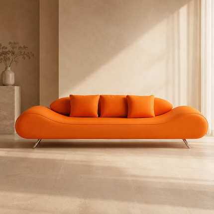 Odense Designer Luxury Sofa Minimalist Nordic-Inspired Wood Frame Seating for Living Rooms, Offices & Hallways