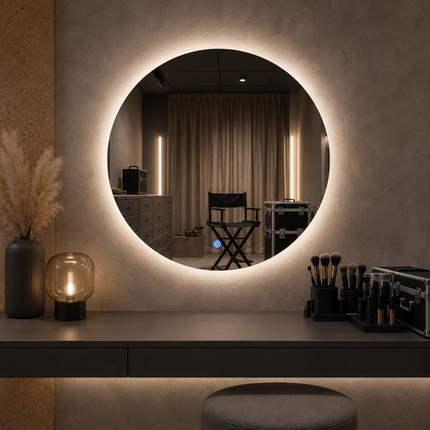 Arboris led mirror front-lit or backlit touch button led frameless bathroom vanity mirror